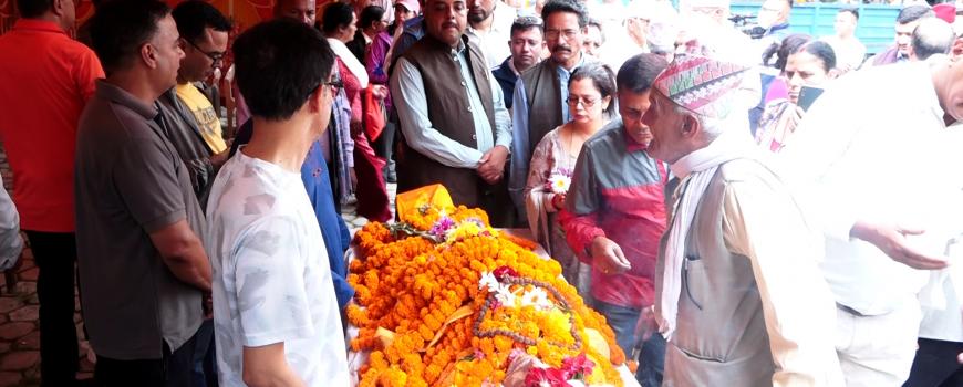 नेता शास्त्रीको निधनप्रति कांग्रेसले तीन दिनसम्म झण्डा आधा झुकाउने