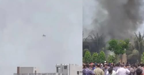 बंगलादेशमा वायुसेनाको विमान विद्यालय भवनमा ठोक्किएर दुर्घटना